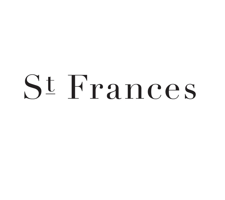 project type: logo design client: St Frances description: logo design and branding for a fashion line